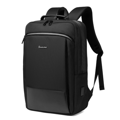 Zaino casuale di affari del viaggio degli uomini di carico di USB dello zaino del computer portatile di affari di FCS