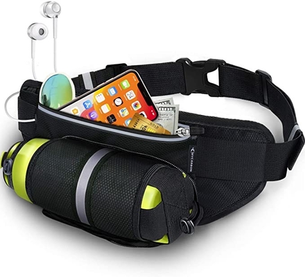 Cinghia impermeabile di Bum Jogging Belt Bag Running del poliestere con la portabottiglia