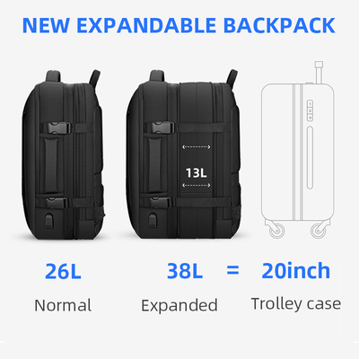Borsa leggera del computer portatile di USB 17inch degli uomini dello zaino del computer portatile di Oxford del poliestere