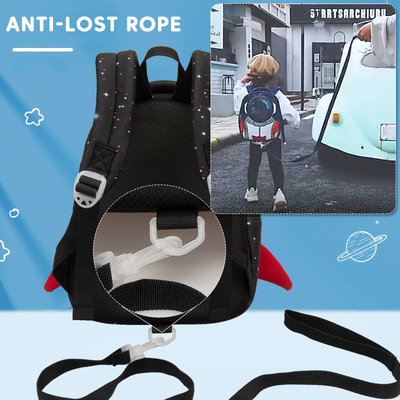 Gli astronauti impermeabili delle ragazze del fumetto di 3D Rocket Kids Backpack Anti Lost istruiscono le borse