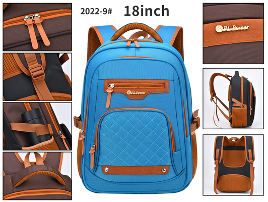 Zaino di nylon a 18 pollici casuale estensibile di viaggio del computer portatile dello zaino di affari