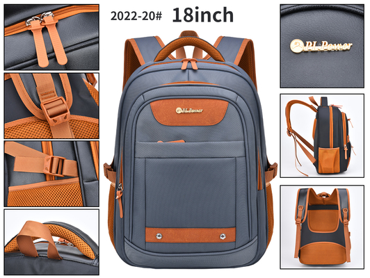 Zaino casuale di affari degli uomini di nylon del ODM del computer portatile unisex di cuoio dello zaino