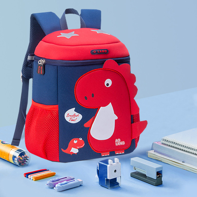 Zaino sveglio del fumetto di Mochila di asilo del dinosauro del bambino 3D per le ragazze dei ragazzi