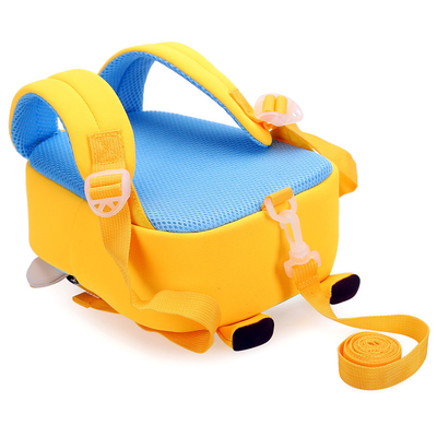 Cartelle perse dei bambini della scimmia anti dello zaino del fumetto sveglio impermeabile del neoprene 3D 2 dimensioni
