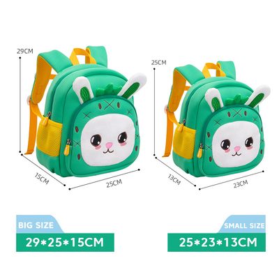 Anti sveglio impermeabile del fumetto dello zaino 3D dei bambini del neoprene della scimmia perso