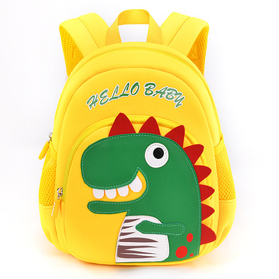 La scuola di asilo del bambino di 2 dimensioni insacca il fumetto dello zaino 3D dei bambini del dinosauro