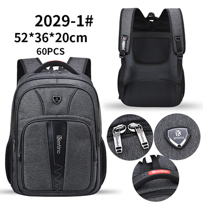 Uomini di borsa a 20 pollici impermeabili del computer portatile del poliestere dello zaino di nylon maschio di viaggio