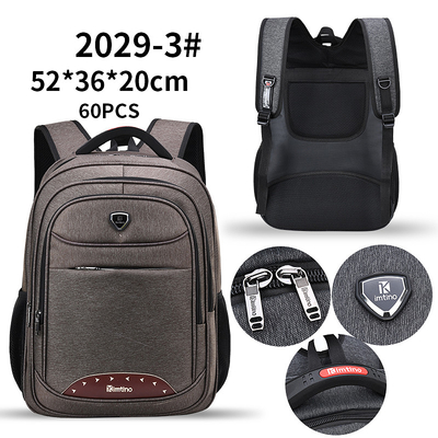 Uomini di borsa a 20 pollici impermeabili del computer portatile del poliestere dello zaino di nylon maschio di viaggio