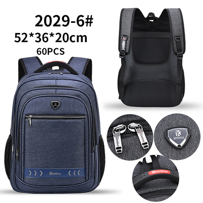 Uomini di borsa a 20 pollici impermeabili del computer portatile del poliestere dello zaino di nylon maschio di viaggio