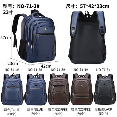 Zaino a 23 pollici 1000g della borsa di cuoio del computer portatile degli uomini dello Zaino dell'unità di elaborazione