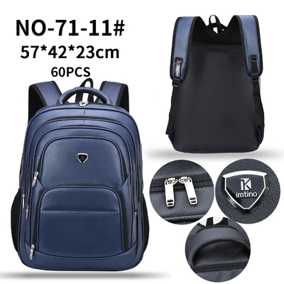 Borsa del computer portatile di affari dei retro di affari dell'unità di elaborazione uomini multifunzionali maschii casuali di cuoio dello zaino