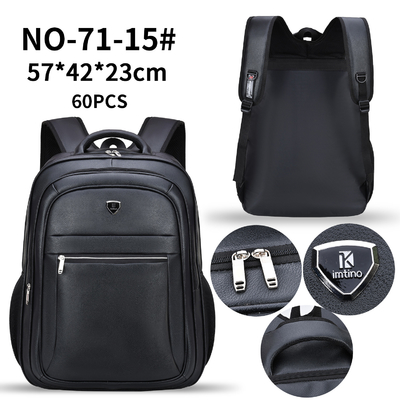 Borsa del computer portatile di affari dei retro di affari dell'unità di elaborazione uomini multifunzionali maschii casuali di cuoio dello zaino
