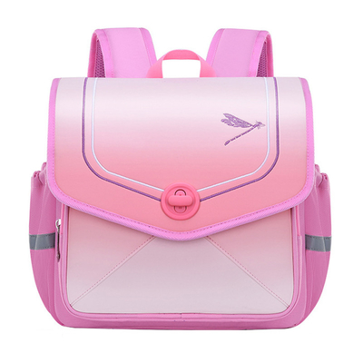 Gli zainhi di cuoio rosa blu della scuola impermeabilizzano le borse di scuola per i bambini
