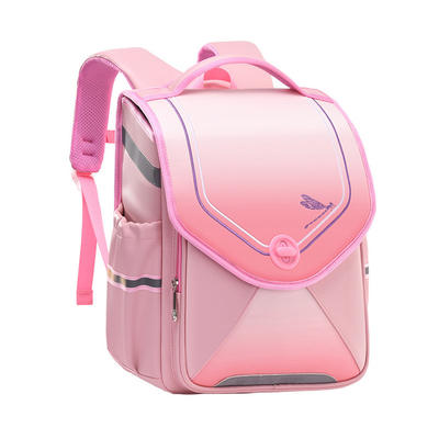 Gli zainhi di cuoio rosa blu della scuola impermeabilizzano le borse di scuola per i bambini