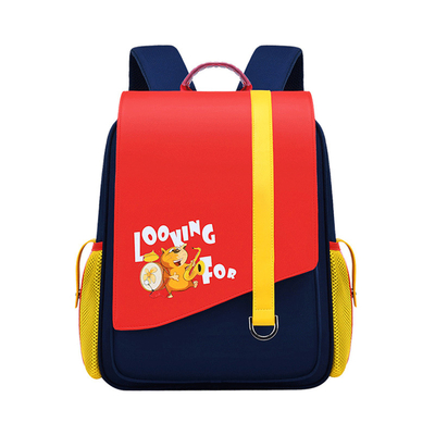 Borsa di libro impermeabile di grande capacità della scuola del bambino respirabile di cuoio dello zaino