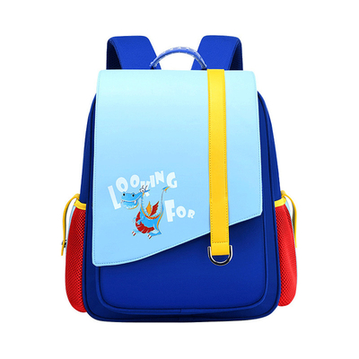Borsa di libro impermeabile di grande capacità della scuola del bambino respirabile di cuoio dello zaino