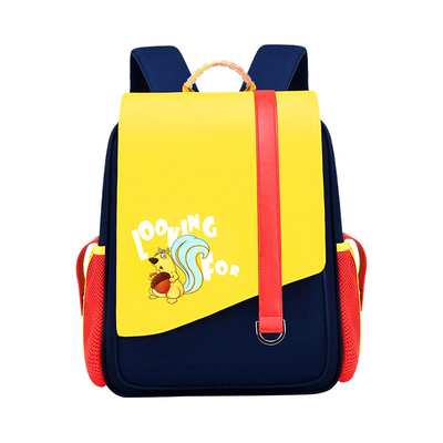 Borsa di libro impermeabile di grande capacità della scuola del bambino respirabile di cuoio dello zaino