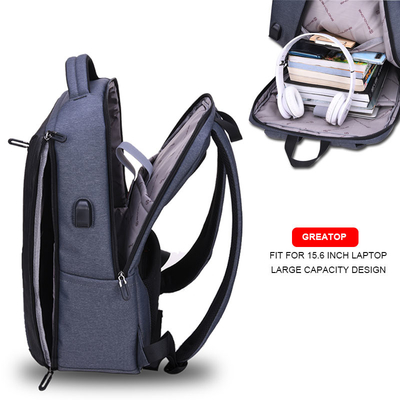 Furto a 15,6 pollici Daypacks di USB degli zainhi dell'istituto universitario degli uomini del computer portatile anti