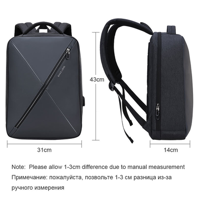 Gli uomini a 15,6 pollici di anti furto dello zaino del computer portatile del ODM USB viaggiano Zaino della scuola di svago