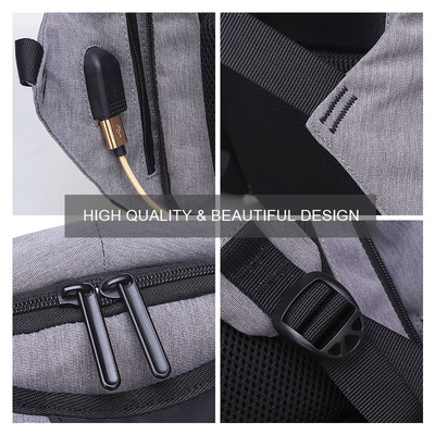 Borsa a 17 pollici impermeabile multifunzionale del computer portatile dell'anti di furto di affari zaino del computer portatile
