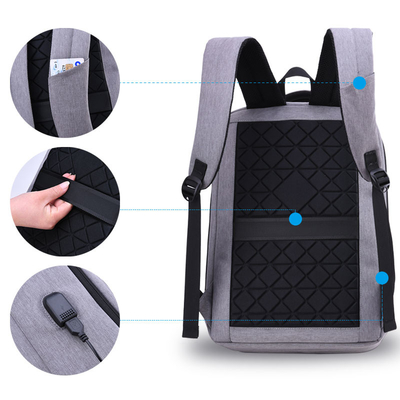 Ladro impermeabile di carico Back Pack della borsa 15.6Inch di viaggio di USB del computer portatile anti