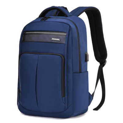zaino USB del computer portatile di affari 15.6inch che fa pagare la borsa di cuoio nera del computer portatile