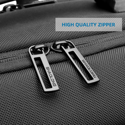 Zaino casuale di affari del viaggio degli uomini di carico di USB dello zaino del computer portatile di affari di FCS