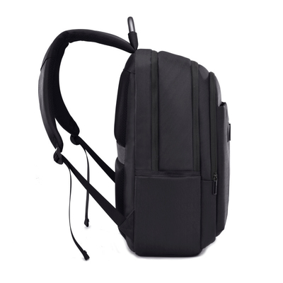 Zaino causale USB del computer portatile di affari che fa pagare la borsa impermeabile di viaggio di Oxford