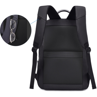 Zaino causale USB del computer portatile di affari che fa pagare la borsa impermeabile di viaggio di Oxford