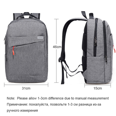Zaino casuale d'annata della tela del computer portatile dello zaino delle donne a 15,6 pollici multifunzionali degli uomini