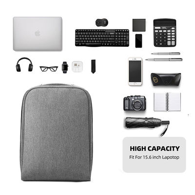 Borsa a 15,6 pollici impermeabile del computer portatile dello zaino del computer portatile di affari della fibra di poliestere
