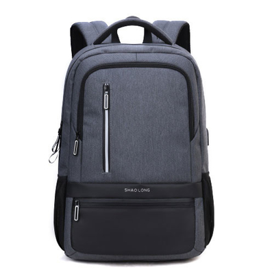 Borse di scuola di nylon impermeabili di carico esterne del computer portatile degli uomini dello zaino di USB
