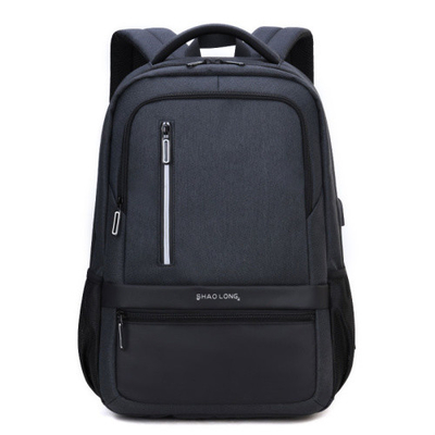 Borse di scuola di nylon impermeabili di carico esterne del computer portatile degli uomini dello zaino di USB