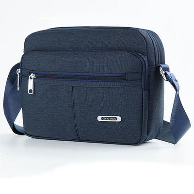 Messaggero casuale Bag Solid Buckle MultiPocket della spalla della tela