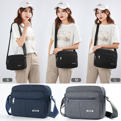Messaggero casuale Bag Solid Buckle MultiPocket della spalla della tela