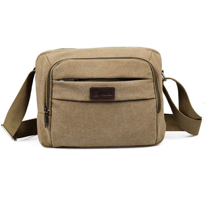 Borsa a tracolla d'annata solida di Bag Casual Portable del messaggero della tela del fermaglio