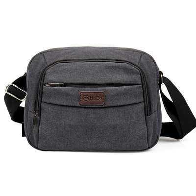 Borsa a tracolla d'annata solida di Bag Casual Portable del messaggero della tela del fermaglio