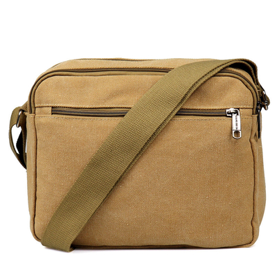 Borsa a tracolla d'annata solida di Bag Casual Portable del messaggero della tela del fermaglio