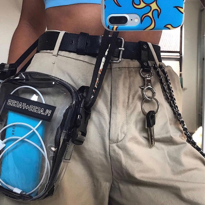 I fronti dei posti adattano a PVC della radura del ODM di Fanny Pack la borsa laterale
