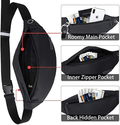 OEM Fanny Pack For Men Women corrente impermeabile Bum Bag unisex regolabile