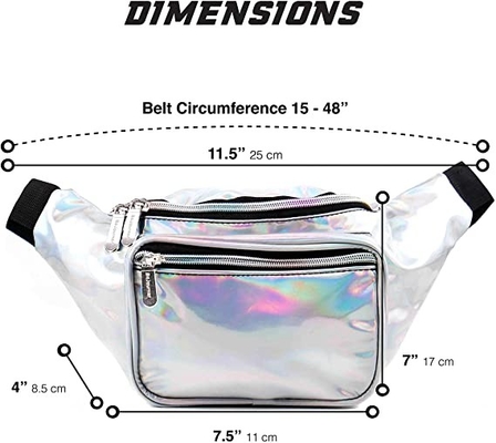 Di media grandezza dei bambini degli uomini delle donne di Bum Bag Waist Pack For di rave dell'unità di elaborazione piccolo