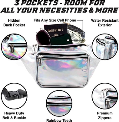 Di media grandezza dei bambini degli uomini delle donne di Bum Bag Waist Pack For di rave dell'unità di elaborazione piccolo
