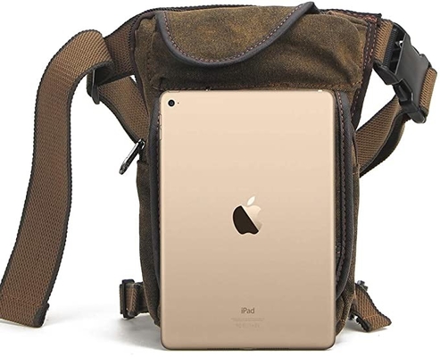 Borsa di riciclaggio tattica della gamba di goccia della tela che fa un'escursione il pacchetto della vita per le donne degli uomini