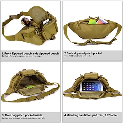 Pacchetto militare della vita della borsa tattica della vita di Molle per correre di camminata di aria aperta facendo un'escursione campeggio