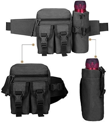 Bum Bag Canvas Waist Pouch impermeabile pratico militare con la portabottiglia