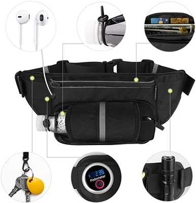 Cinghia impermeabile di Bum Jogging Belt Bag Running del poliestere con la portabottiglia