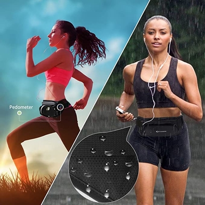 Cinghia impermeabile di Bum Jogging Belt Bag Running del poliestere con la portabottiglia