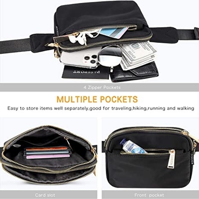 Modo casuale Fanny Pack Adjustable Belt Bag per il viaggio di allenamento di aria aperta