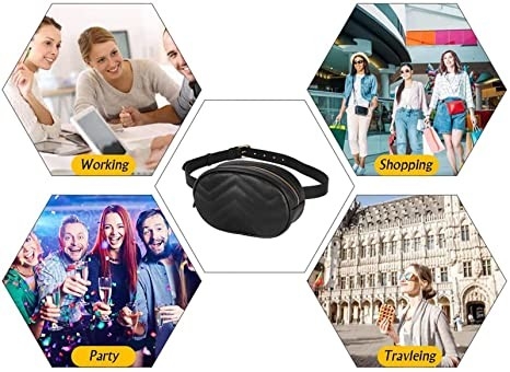 Borsa impermeabile di cuoio della cinghia dell'unità di elaborazione di Fanny Pack di modo inter- del corpo