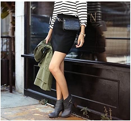 Piccolo ente inter- Fanny Pack Pu Leather Purses del coccodrillo con le tasche del telefono cellulare